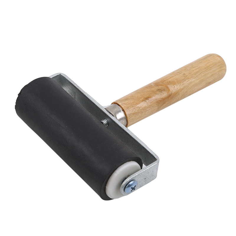 Rodillo de goma de 2/10cm, rodillo de tinta de impresión dura, herramienta de construcción de estampado, accesorio de decoración de pintura artesanal: Naranja amarillo