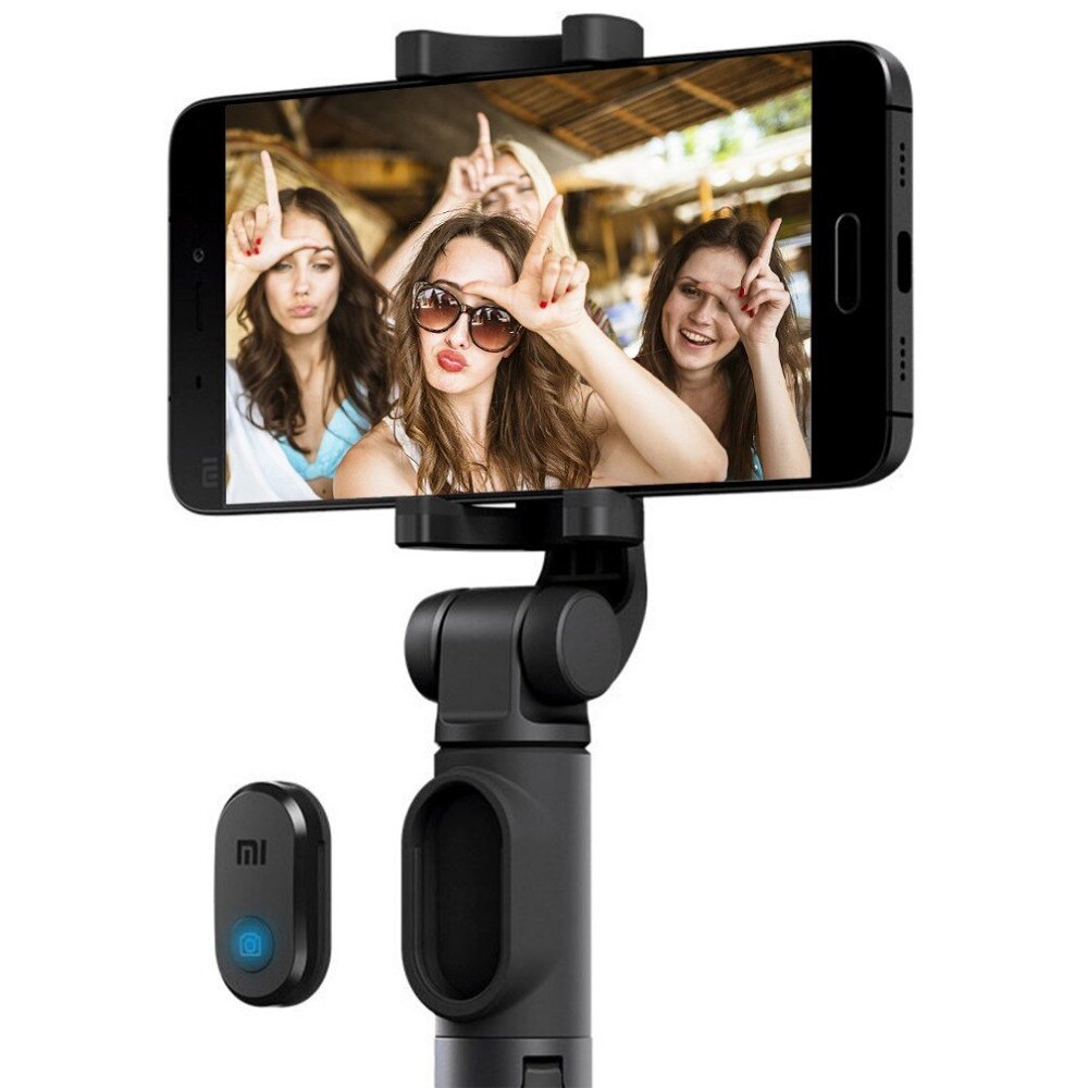 Original xiaomi selfie stick til telefon bluetooth mini stativ selfiestick med trådløs fjernbetjening til iphone samsung android