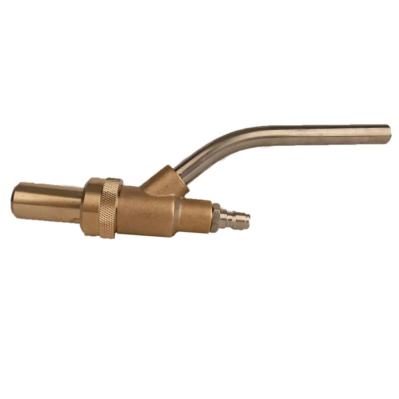 1/4Inch Copper Hose Pipe Joint Connector High Pressure Washer Sand Blasting Blaster Connection 21CM Sandblasting Hose Pipe Joint