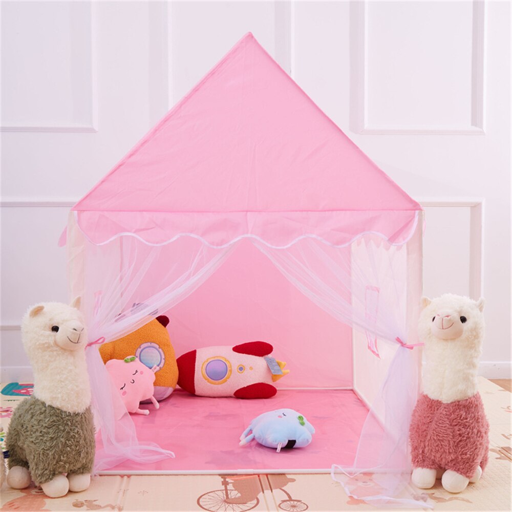 1.25m tragbare kinderzelte, #39 , faltbare kinderzelte, tipis, babyspielhäuser, große mädchen, rosa prinzessinnenschloss, kinderzimmerdekoration: Rosa