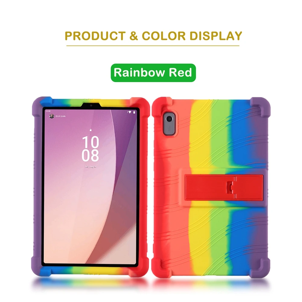 Schutzhülle für lenovo tab  m9 m 9 tb-310fu -310xu 9.0  m9 mit ständer, stoßfeste silikonhülle für kinder-tablets: Weiß