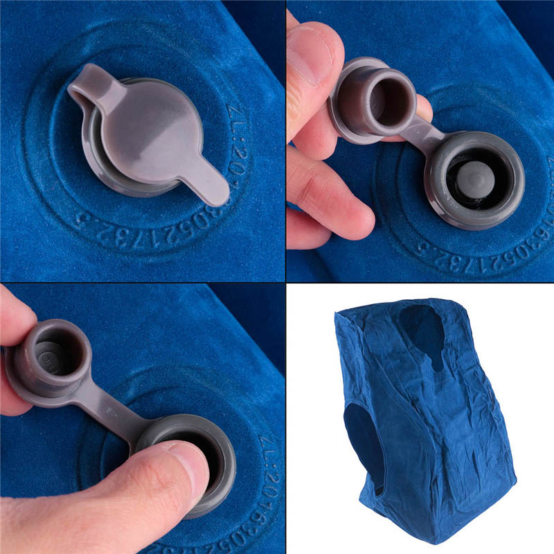 Oreiller de voyage gonflable Portable, repose tête et cou, oreiller de vol pour avion, voiture, Bus, Train, bureau, sieste, coussin de soutien du dos