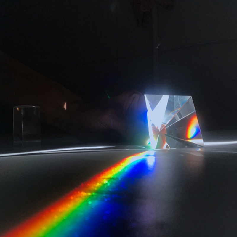 100mm Crystal Optical K9 Glass Pyramid Prism Rainbow Photography Rainbow Prism