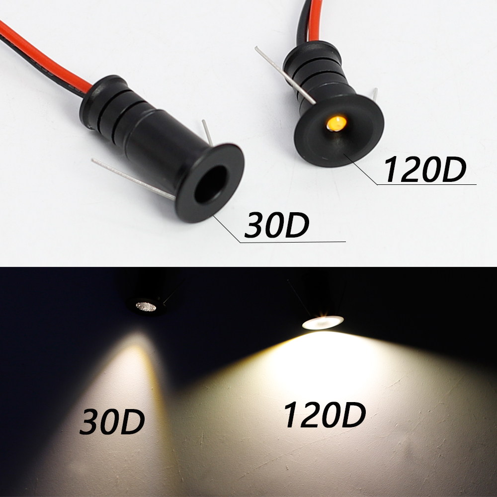 Super Mini Stelle LED 12V Strahler 0,5W Dimmbare Stelle Lichter Deckeneinbaustrahler IP65 Auto KTV Bar Schlafzimmer Treppenstrahler Lampen