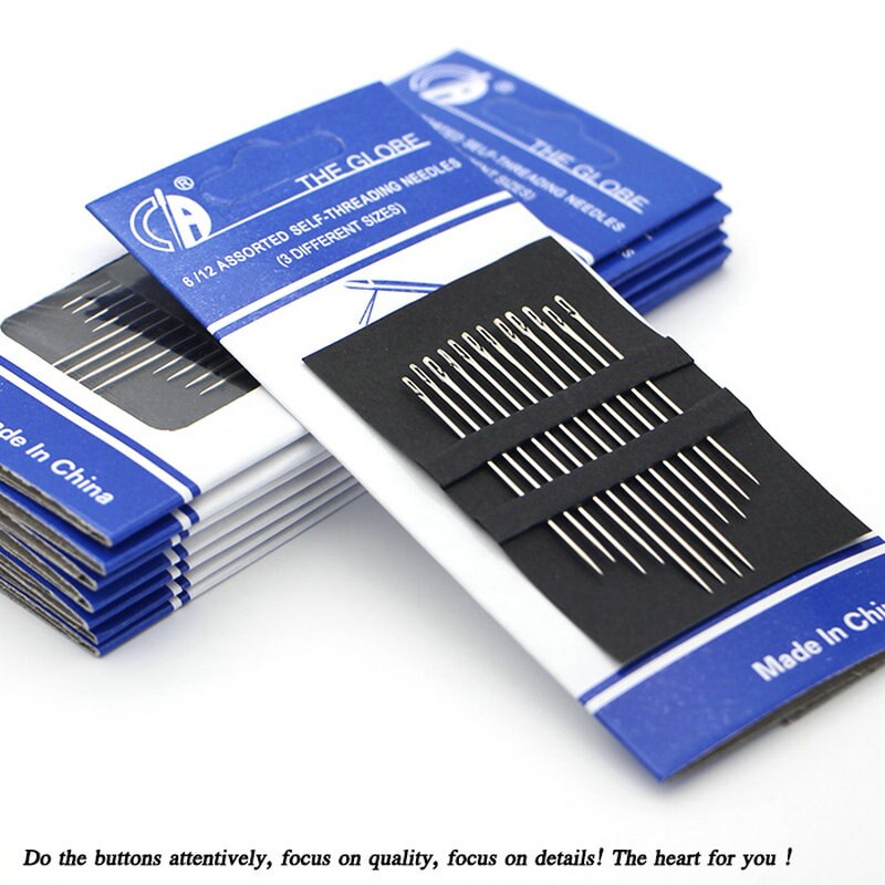 12 stks/partij Naalden Borduurwerk Hand Naalden DIY Hand Snitting Naalden Breien Tools Stiksels Naalden Naaien Accessoires