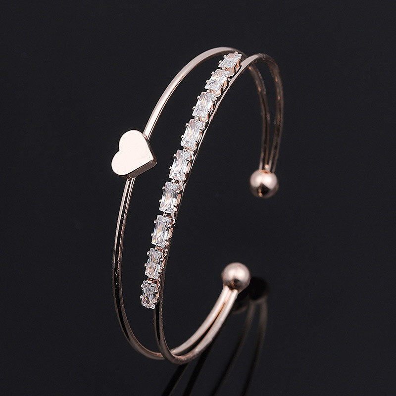 Brazalete abierto Guvivi para mujer, Zirconia cristalina Bohemia, Bohemia, pulseras y brazaletes para mujer, joyería de mano para mujer: 130