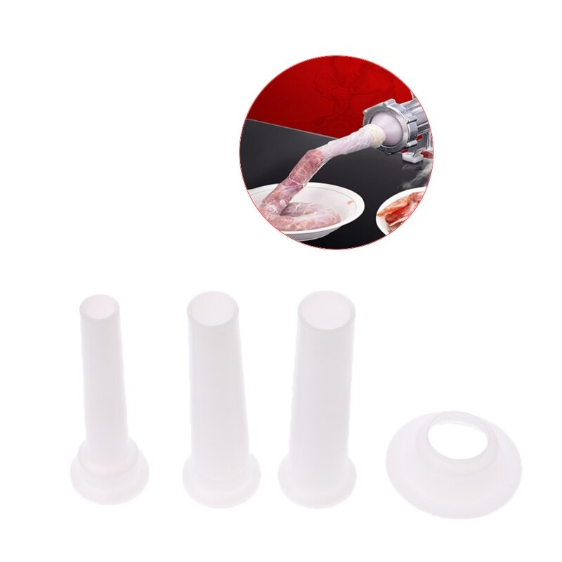 3 Pcs Universal Sausage Stuffing Tube Plastic Stuffers For Casing Meat Grinder 19QE