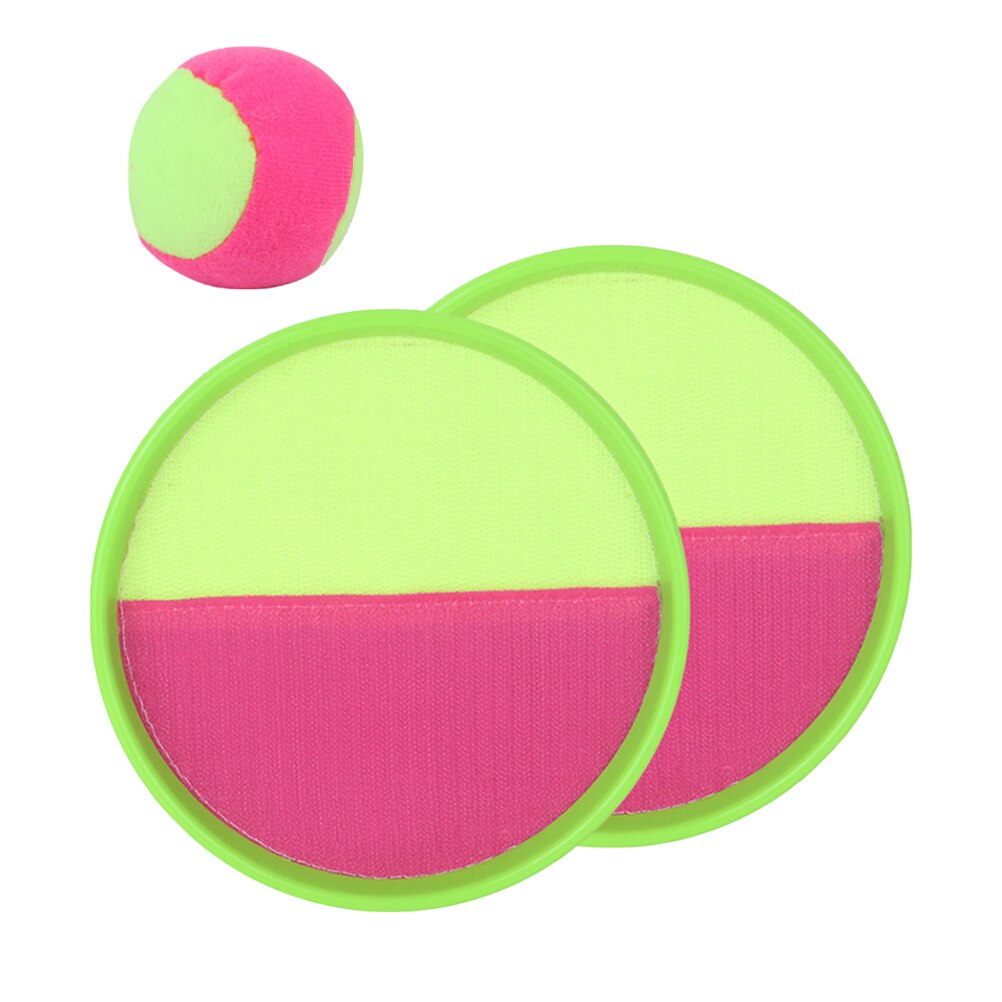 18.5cm Toss Catch Ball Set Sticky Sucker Gloves Throw Ball Set Toys Outdoor Parent-Child Interaction Game Leisure Sports