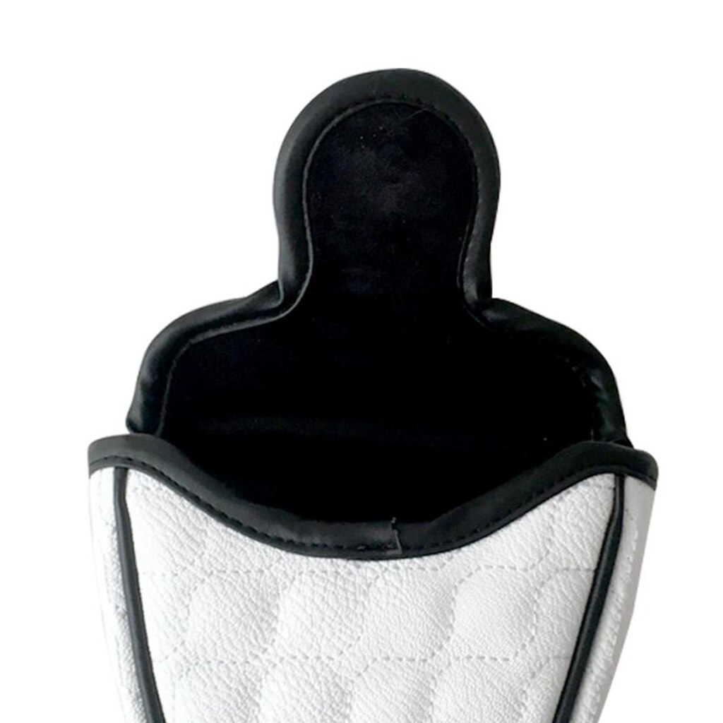 Lightweight Golf Mallet Putter Head Cover Headcover Magnetic Closure White Golf Accessories