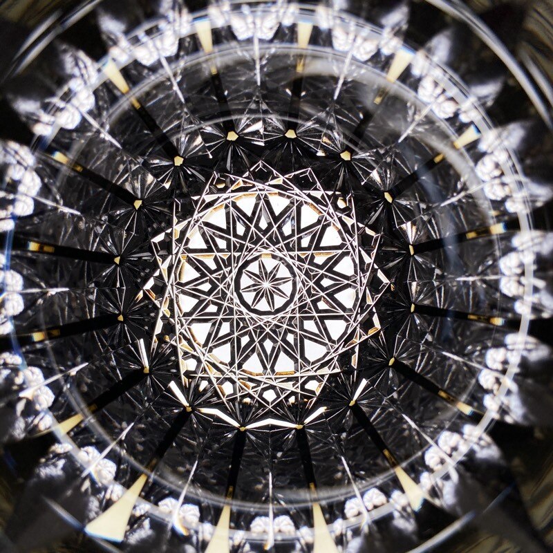 Vaso de Whisky Edo Kiriko, vaso de cristal Vintage, cortado a mano, Whisky Scotch, vaso de Borbón con caja de madera