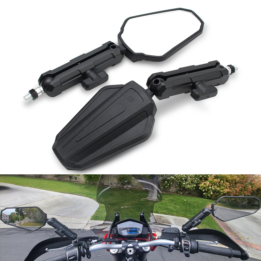 Motorfiets Universele Opvouwbare Achteruitkijkspiegel Verstelbare Adventure Westwind Road Stuur Zijspiegels Motor Accessoires