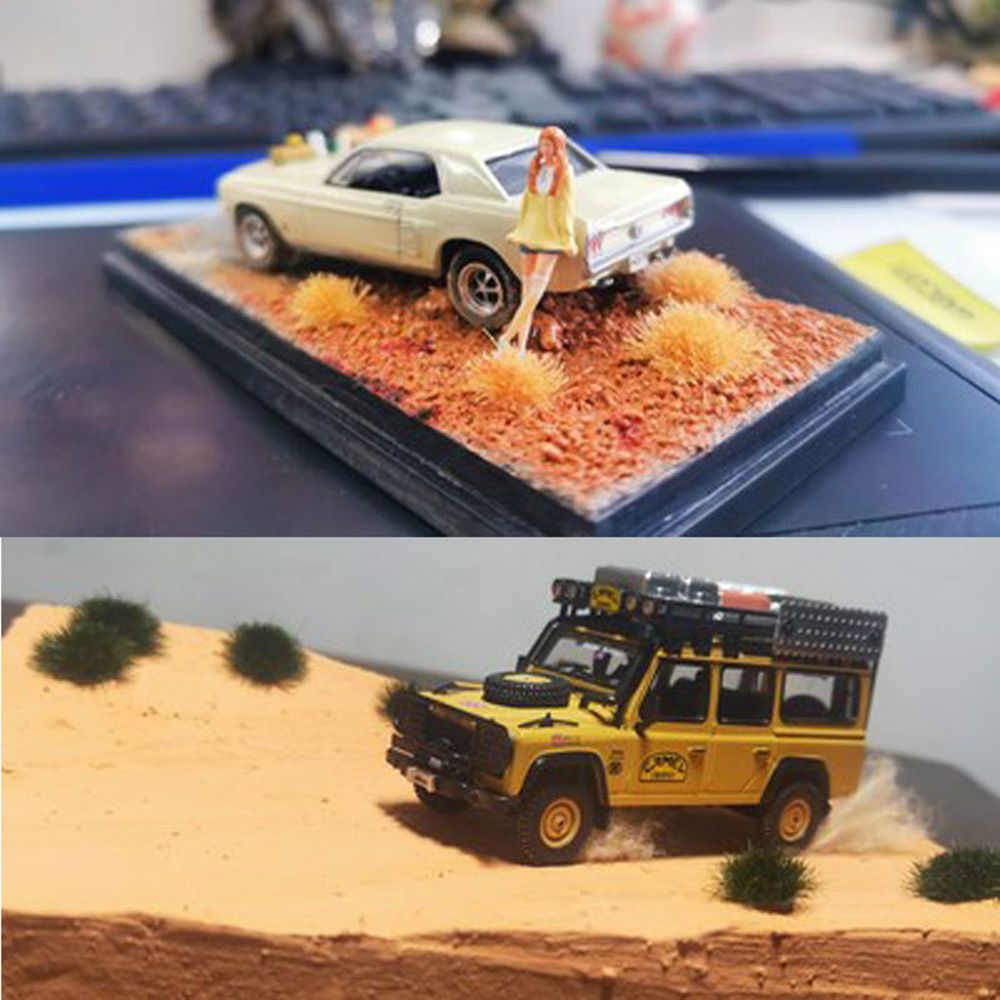 39PCS 5mm Artificial Grass Modeling Static Grass Tuft Self Adhesive Static Grass Railway Micro Landscape Wargaming Terrain Model