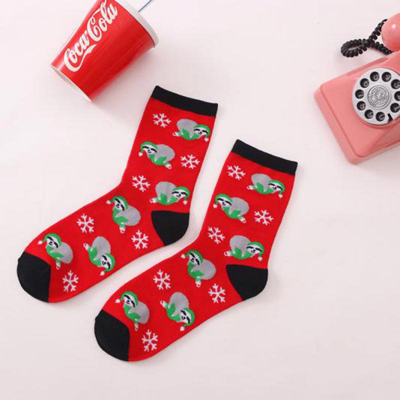 Christmas Socks For Children Elderly Elk Snowman Cotton Stocking Year Socks Christmas Decoration Boys Girls Christmas