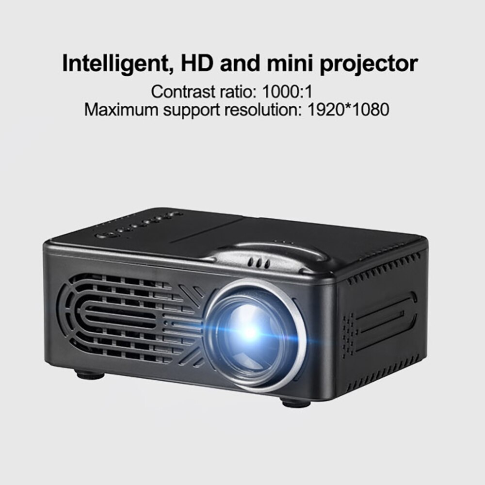 RD814 Mini LCD batterij projector LED draagbare projector RD-814 Home Theater LED USB kinderen Video multimedia speler