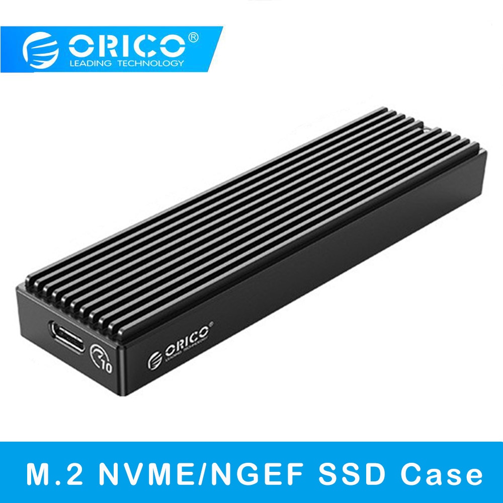 ORICO-carcasa M.2 NVME, carcasa M2 SATA NGFF, Gen2 10gbps PCIe SSD, caja de SSD 5gbps, herramienta gratis para SSD 2230/2242/2260/2280 m2