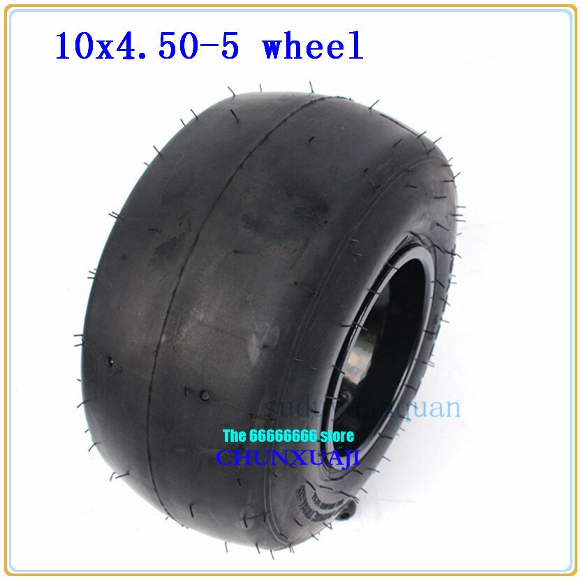 5 Inch Trike Drift Bikes Go Kart ATV UTV Buggy front wheel 10x4.50-5 vacuum tyre tubeless tire aluminum wheel hub rim kits