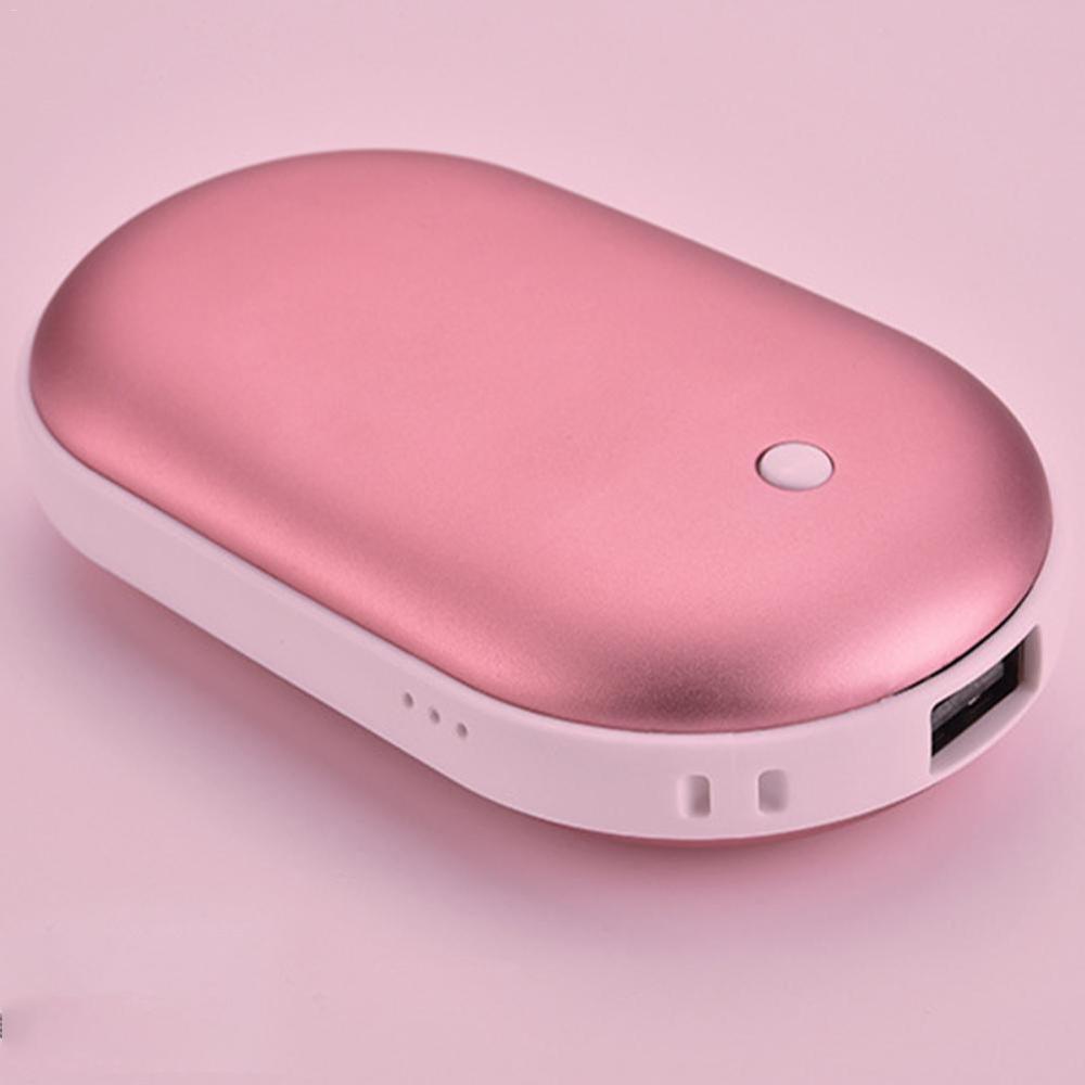 5200Mah Mini Power Bank Usb Oplaadbare Handwarmer Winter Double-Side Verwarming Pocket Powerbank Voor Xiaomi Iphone Samsung