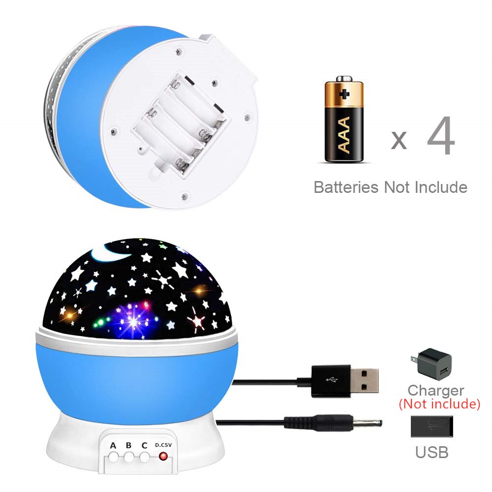 Led nat lys rgb stjerne projektor lampe usb projektor måneskin stjerne nat lys jul børn soveværelse dekoration lampe