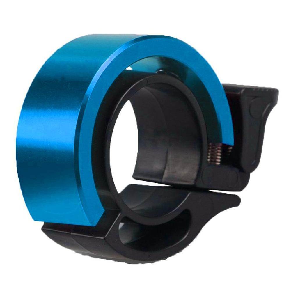 Q-Type Aluminum Alloy Bicycle Bell For Mtb Cycling Alloy 90Db Horn Bike Bell Cycling Handlebar Alarm Ring: Blue