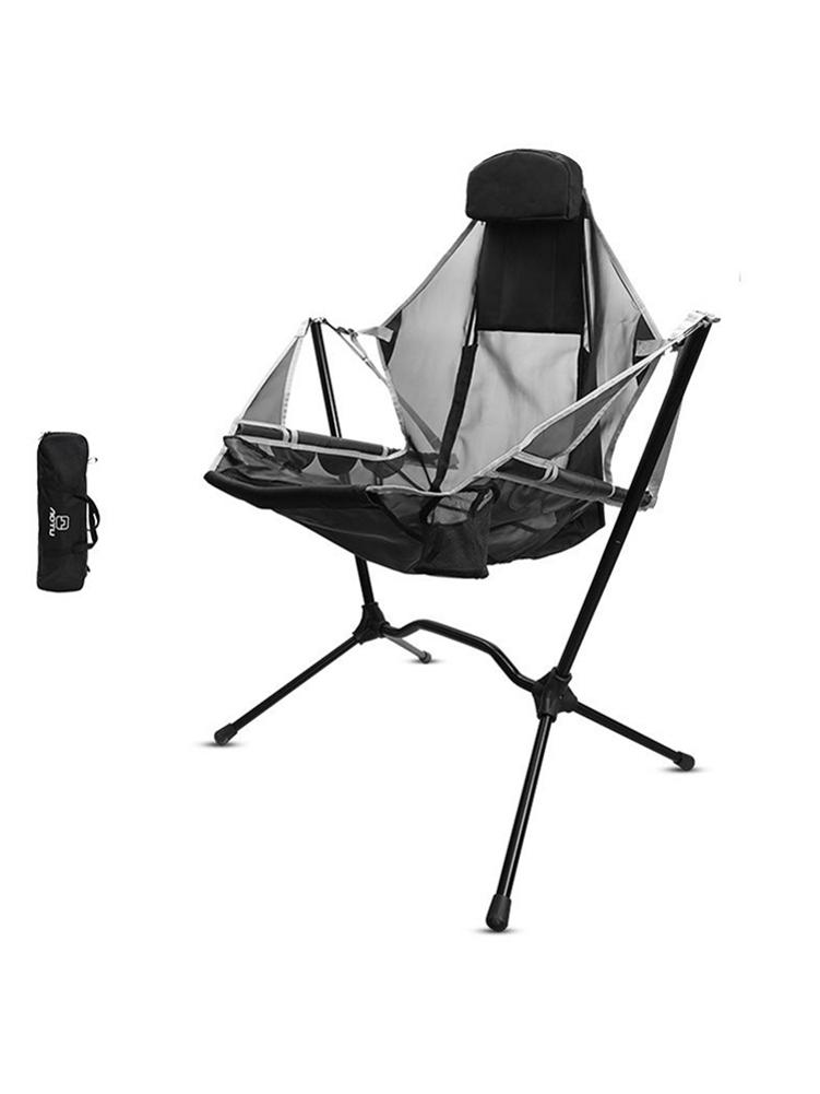 Outdoor Opvouwbare Schommelstoel Een Stuk Verstelbare Aluminium Klapstoel Beer Tot 150Kg Voor Camping Vissen