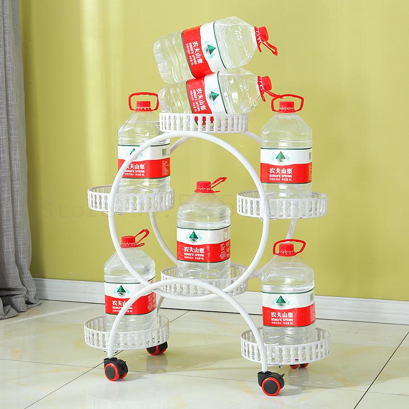 Żelazny stojak na kwiaty wielowarstwowy kwiat półka kryty przestrzeni miejsca zielony rozwalać się balkon stojak robić salonu z kołem wieszak na garnki