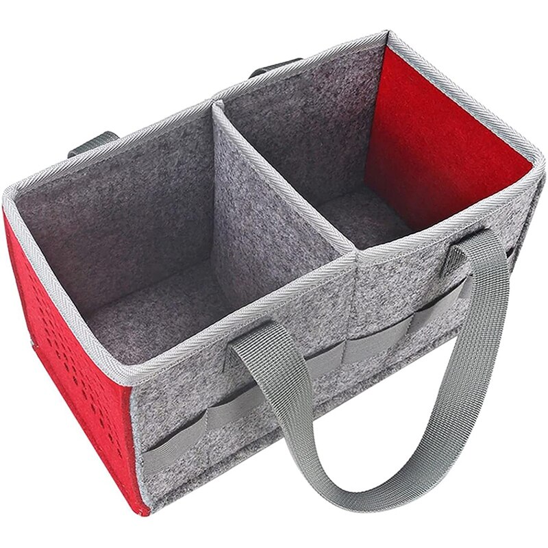 Sac pour ensemble de démarreur Toniebox, housse de protection de sac de grande capacité, sac de transport avec sac de rangement de poignée pour Toniebox: Red