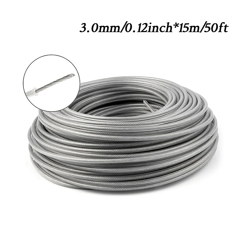 LUSQI Steel Core Trimmer Line Heavy Duty Nylon Grass Cutting Rope 5M 10M 15M Brushcutter Strimmer Line Lawn Mower Replacement: Yellow