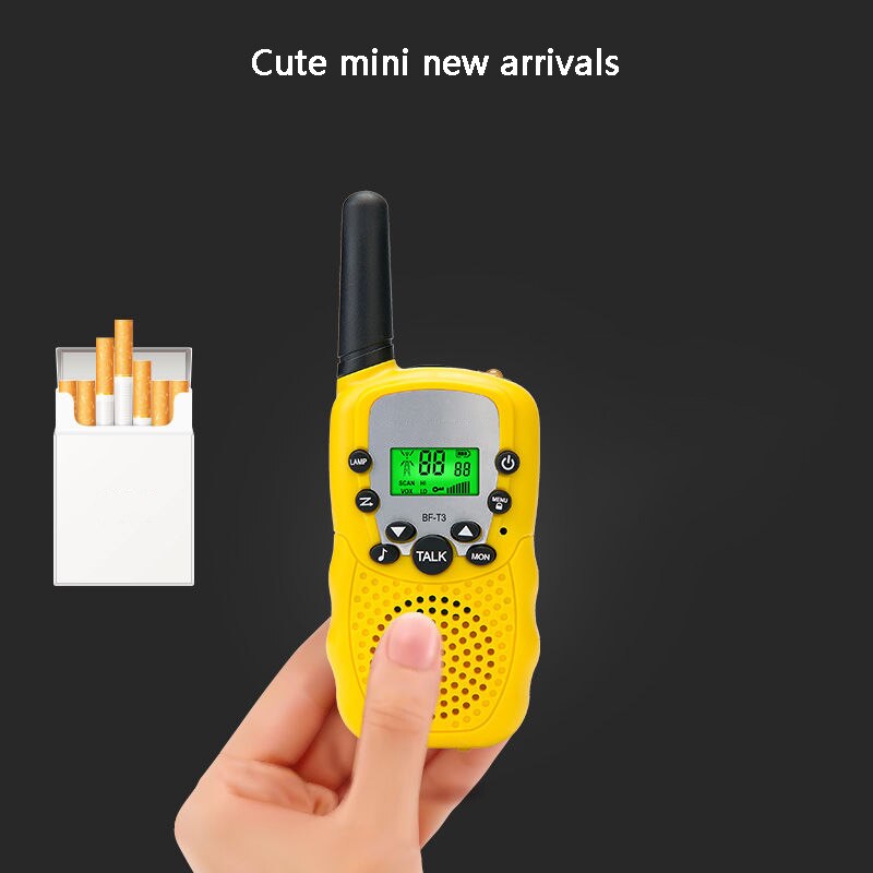 Walkie-talkie RT388 para niños, Mini estación de Radio bidireccional, 2 uds., para niños PMR/uso familiar/Camping 100-800M