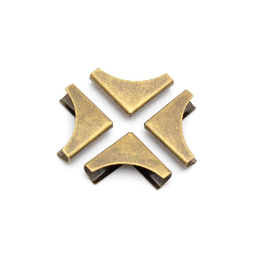 50 Book Scrapbooking Albums Menus Folders Corner Protectors 21x15mm F1024: Bronze