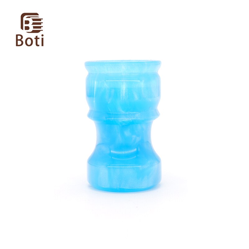 Boti Pinsel-handgefertigt Blau Harz Griff Bart Pflege Werkzeug Rasieren Pinsel Griff Original Für Männer: 20mm