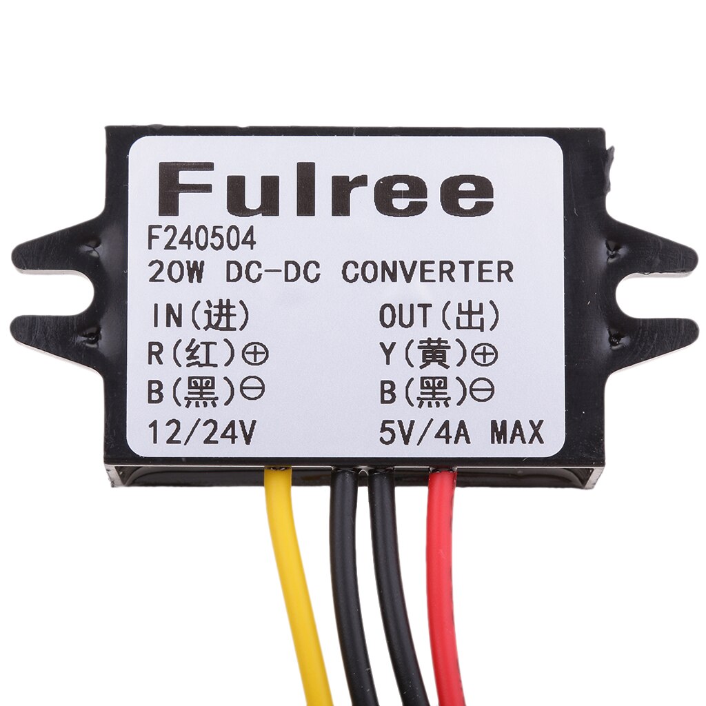 DC-DC Converter Step-Down Modul 12V 24V Zu 5V 4A Für Auto-LED Power Supply