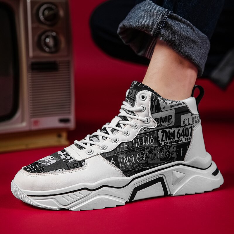 Turnschuhe Männer Schuhe Für Männlichen lässig Trainer hoch oben Schuhe Sapatos Masculino Winter Atmungsaktive Chaussures Gießen Hommes Solide
