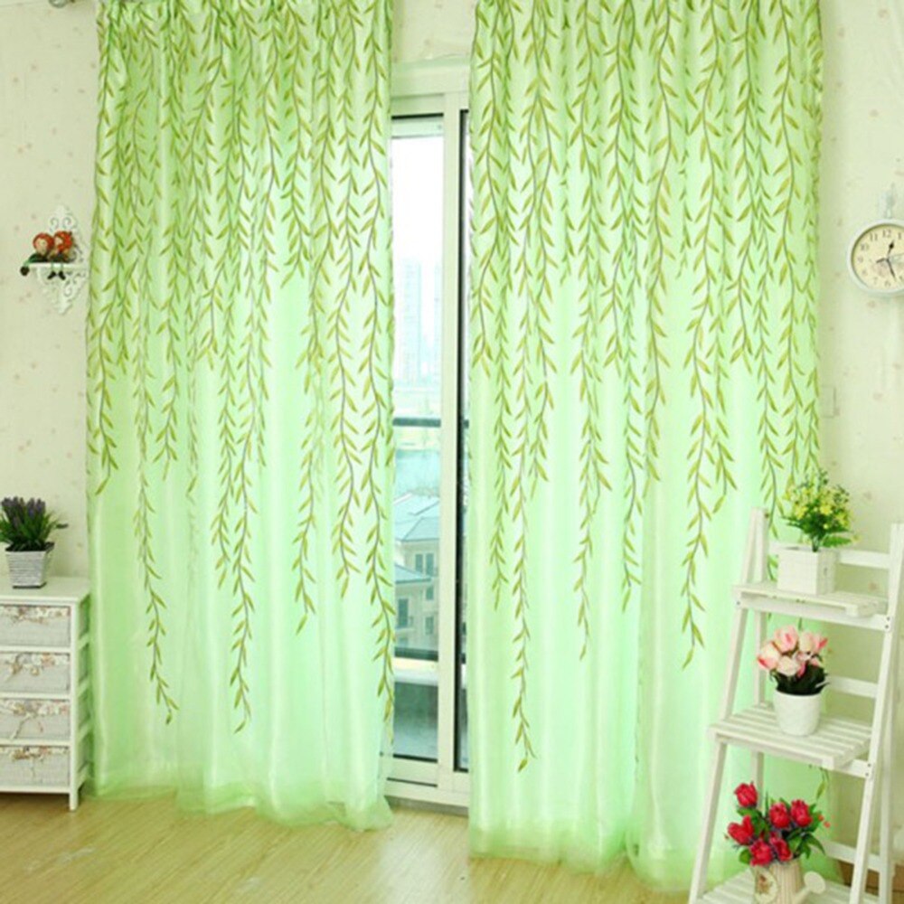 Gennemsigtige gardiner pileblade tyl 3d vinduer gennemsigtige gardiner til stuen cortinas gardiner til soveværelse køkken