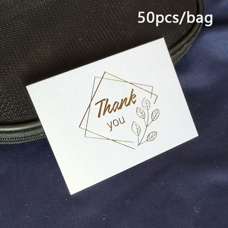 50PCS/20PCS Greeting Cards Mini Wedding Thank You Cards Message Cards Box Decoration Birthday Greeting Cards: WTT