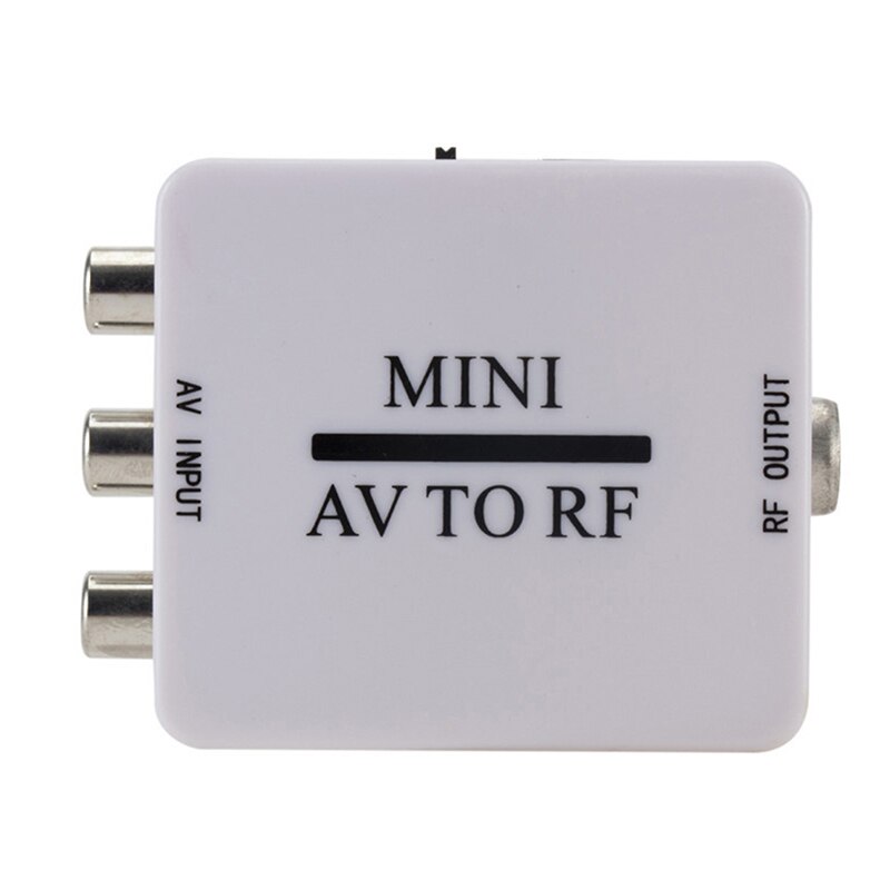 Rca/Composite A/V Naar Rf/Coax/Coax Converter Rf Modulator Av 2 Coax Adapter