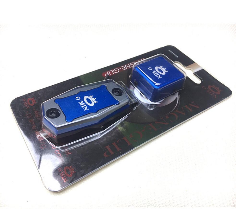Multi kleuren magnetische metalen krijthouder biljart krijthouder accessoires china