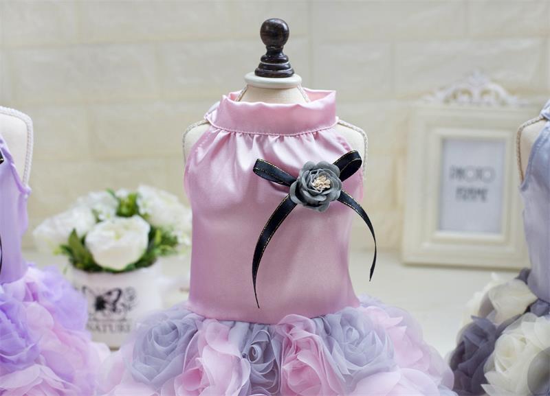 Arrivals Pet Dog Cat Summer Spring Dresses Rose Cute Lace For Small Dog Dresses Poodle Chihuahua Teddy Shirt Princess