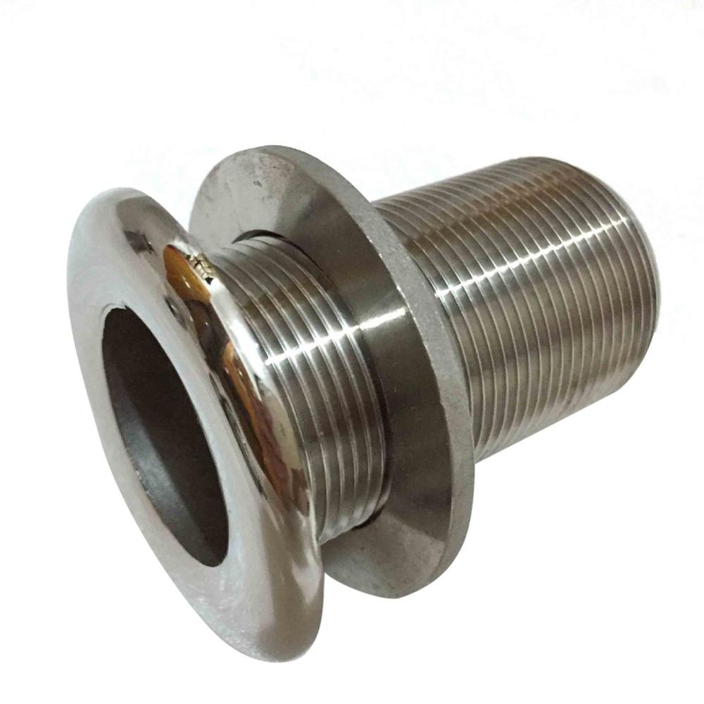 Marine Outlet Sewage Drain Vent Hole Sewage Pipe Bolt Stainless Steel 1 Inch Full Wire Hardware Fitting