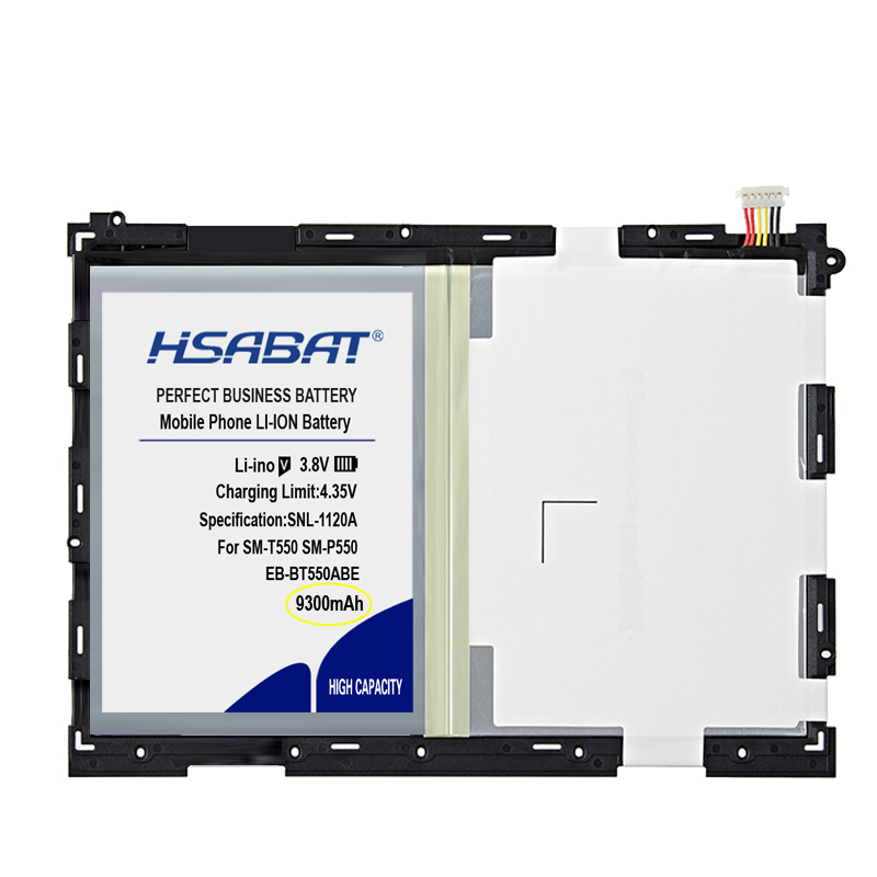 HSABAT 9300mAh EB-BT550ABE High Capacity Battery for Samsung Galaxy Tab A 9.7&quot; SM-P550 T555 SM-P351 P555C T555C SM-T550