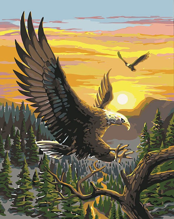 AZQSD Painting By Numbers Animals Kits Abstract Number DIY Oil Painting Fantastic Drawing Pictures On Canvas Room Decor