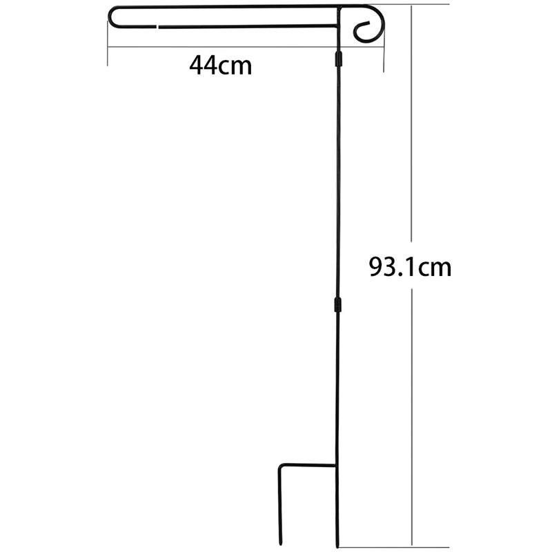 Have flagstang dekoration haven tegn, udendørs udendørs kunstigt tegn, haven yard dekoration 93.1 x 44cm