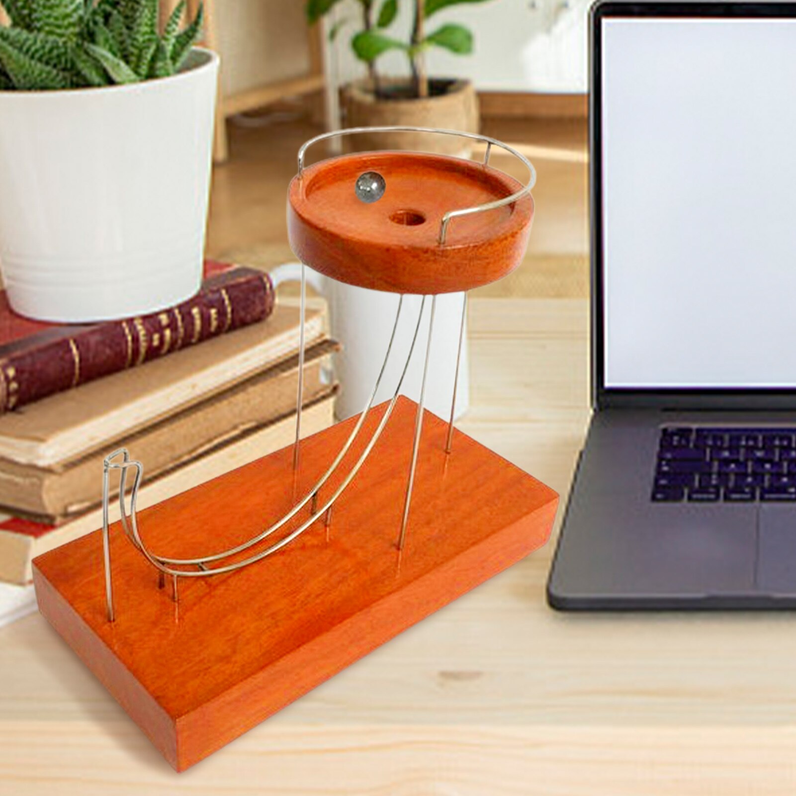 Kinetic Art Perpetual Marble Machine Perpetual Motion Machine Desk Decoration Jumping Ball Kinetic Motion Toy for Home Office