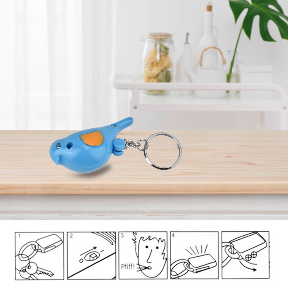 Llavero con Control de voz inteligente, buscador de llaves con silbato LED, batería, localizador con Control de voz inteligente