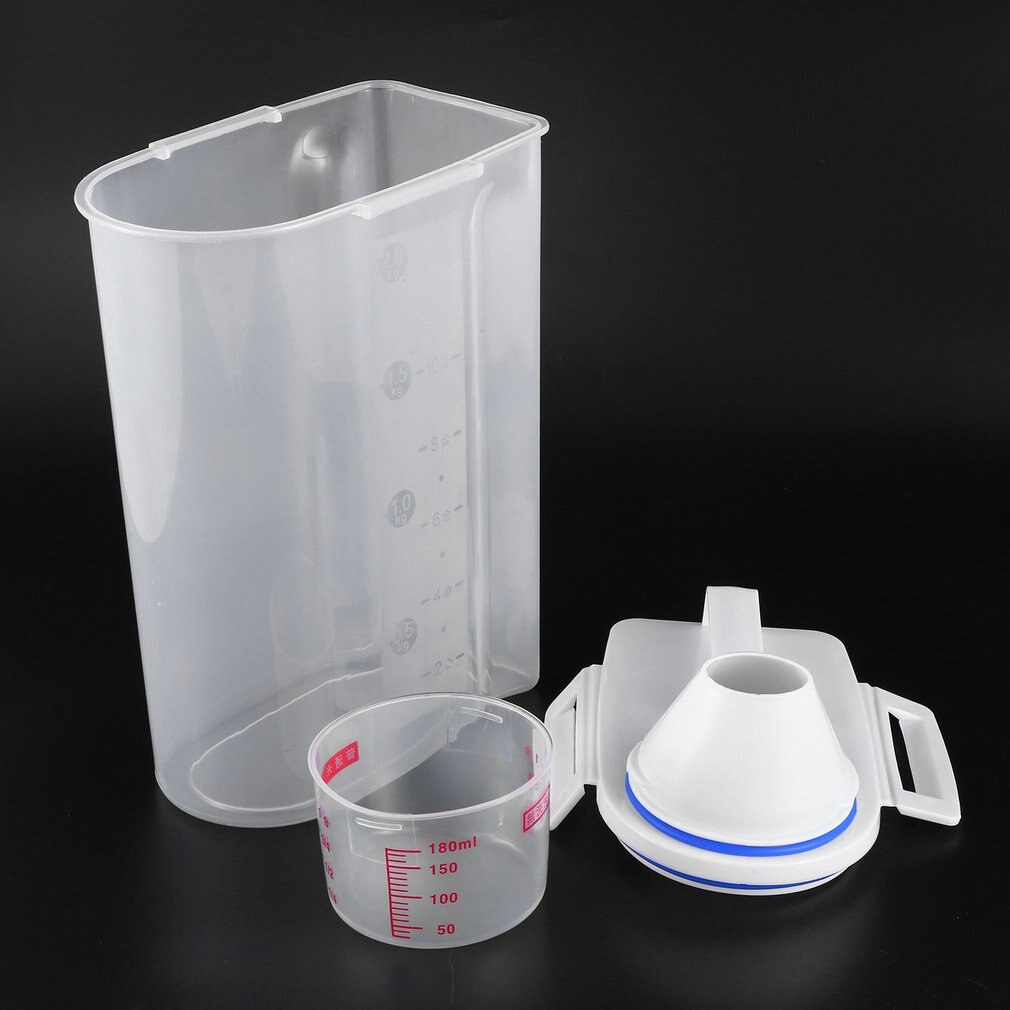 Portable taille en plastique Transparent cuisine alimentaire céréales conteneur Grain mallette de rangement haricot Bin riz boîte de rangement