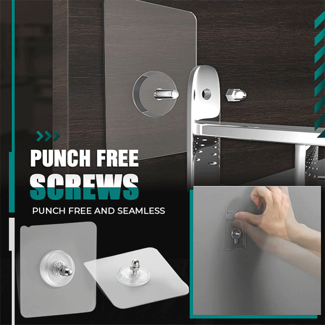 Punch Free Screws Non-Marking Screw Stickers Wall Picture Hook Invisible Traceless Hardwall Drywall Picture Hanging Kit