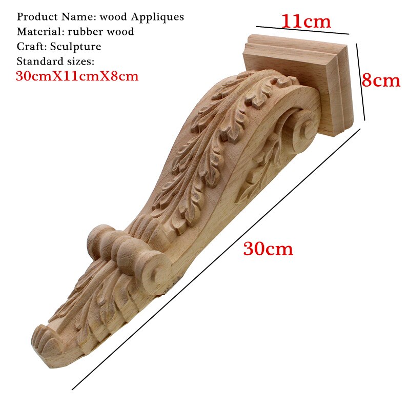 RUNBAZEF Stigma Zauberstab Säule Kamin Jahrgang Heimat Dekor Dekoration Maison Zubehör Moderne Holz Möbel Appliques Miniatur: 30cmX11cmX8cm