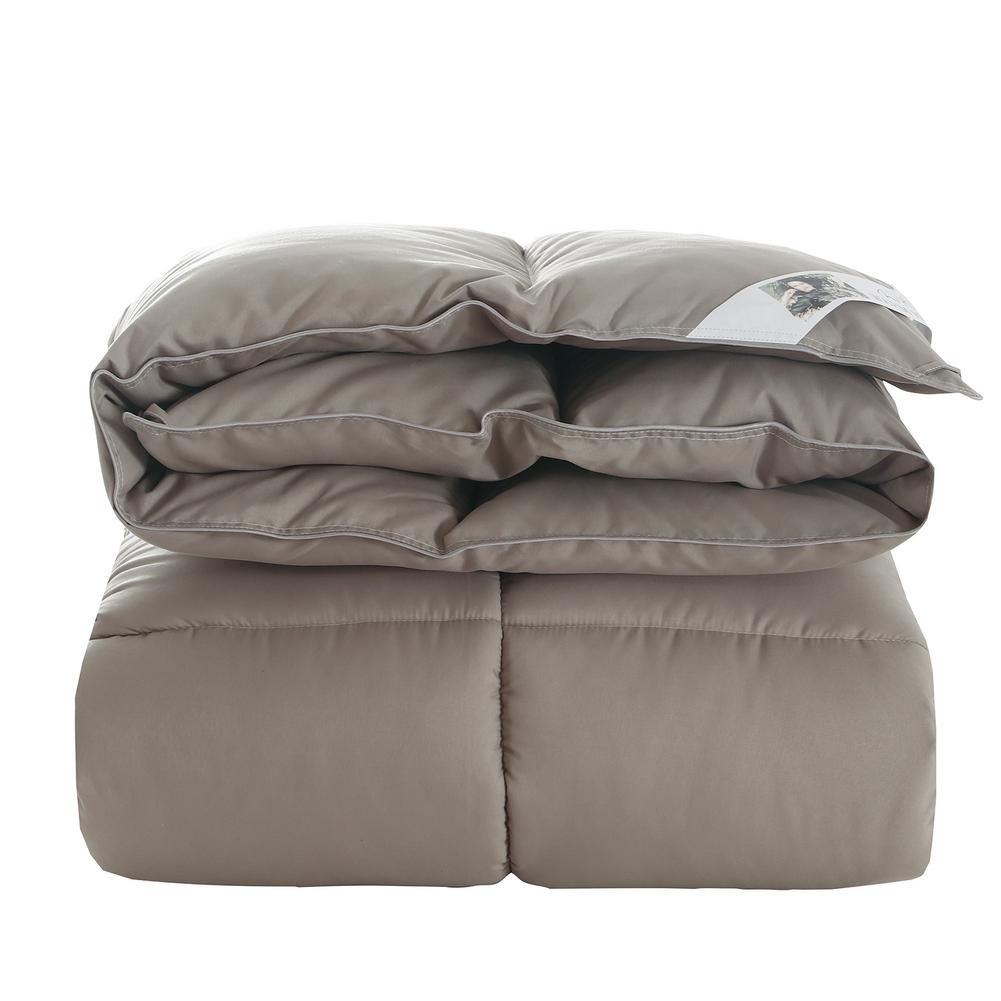 Pur coton vers le bas velours duvet d'oie couette hiver étudiant dortoir hôtel chambre couette vers le bas couette: Grey / 2.0x2.3m 3kg