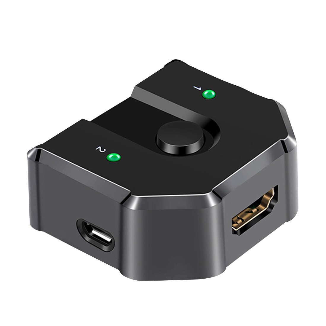 2 In 1 Out Selector ABS HDMI Splitter Universal Plug And Play Full HD Video Distributor Bi-directional 3D 4K Stable