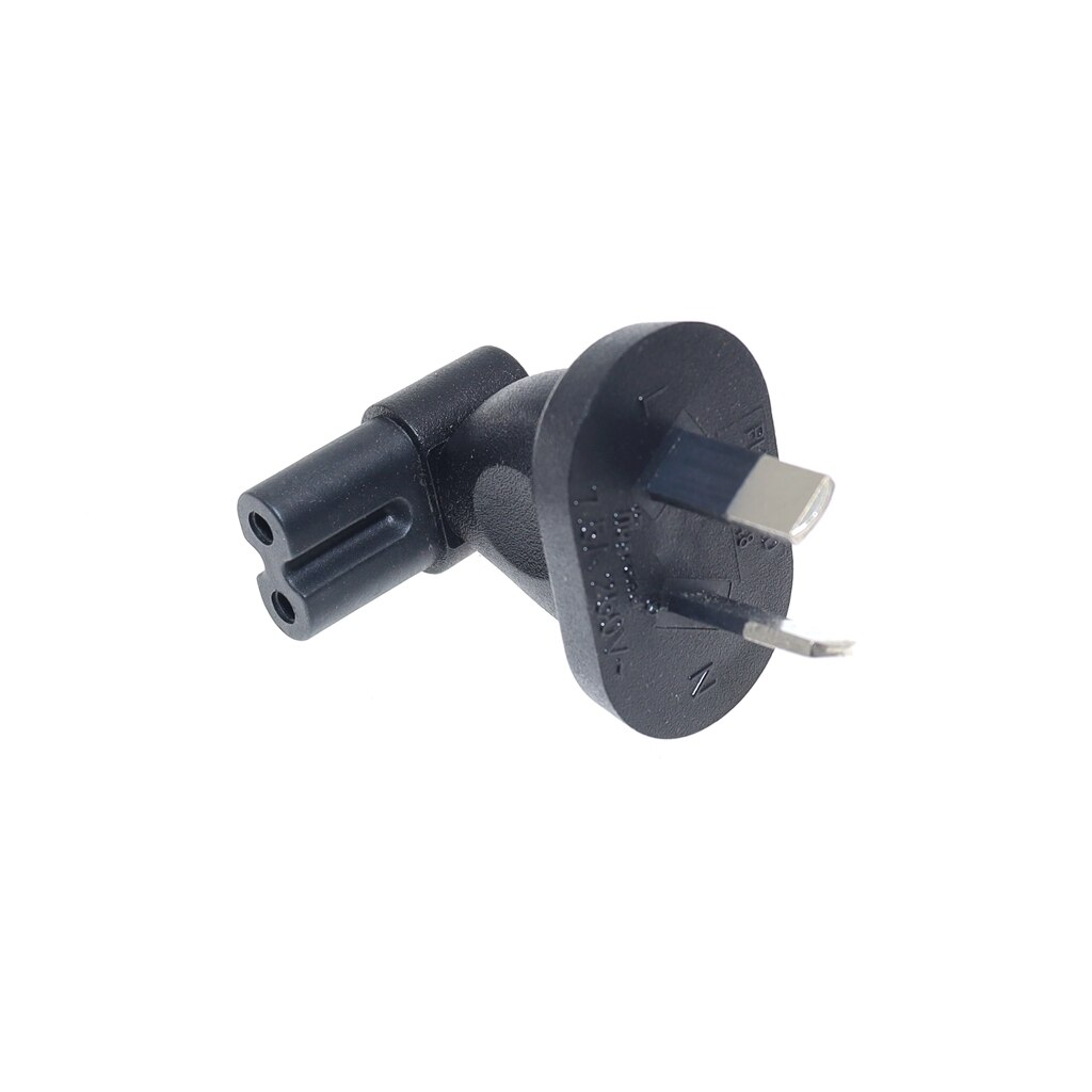 AU to IEC320 C7 Power Conversion Adapter Australia China 2 Pin Male to IEC 320 C7 AC Power Connector SAA Plug Converter