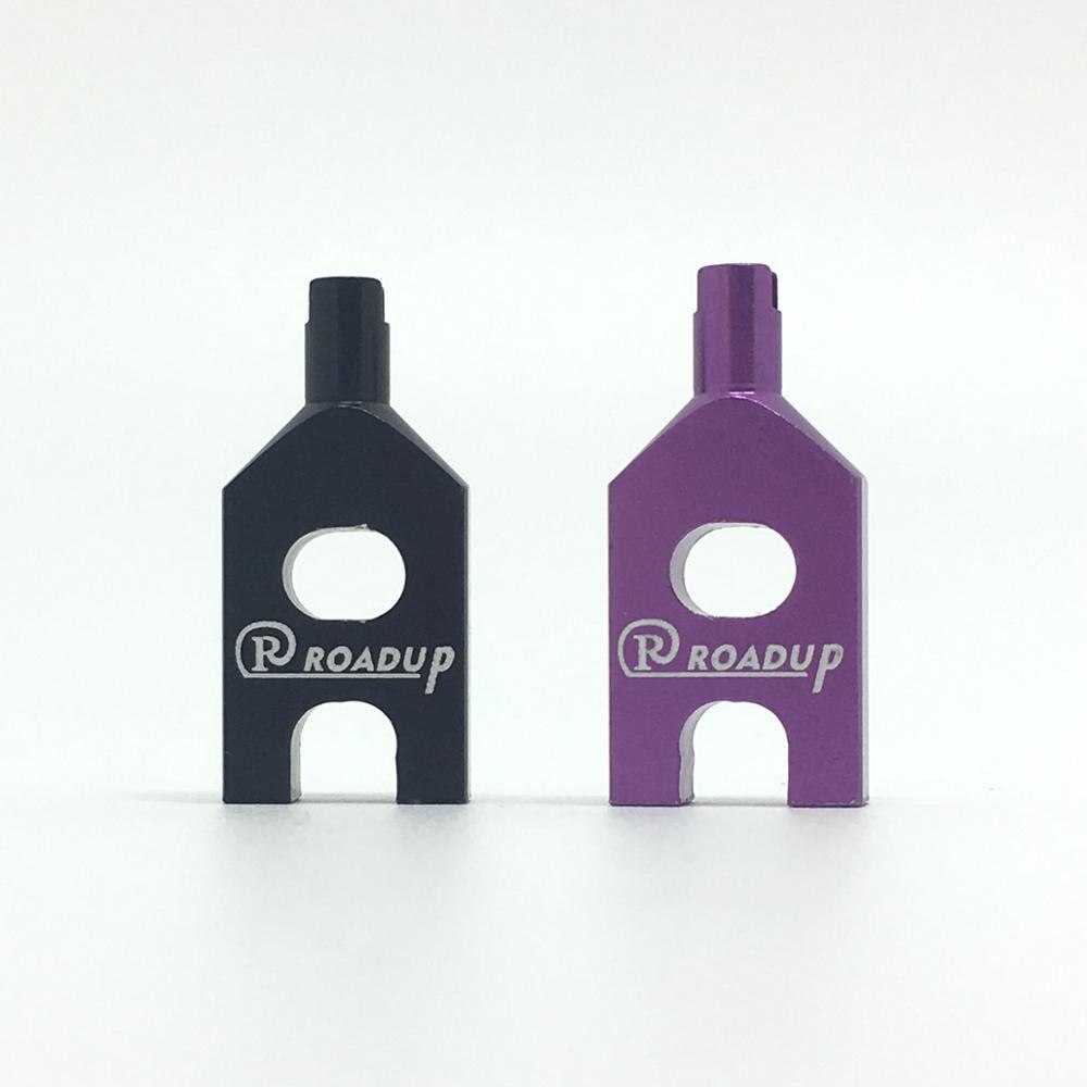 2pc Presta en Schrader Ventiel & Valve Extender Removal Tool Drie-In-een Demontage Gereedschap: Purple x1 Black x1